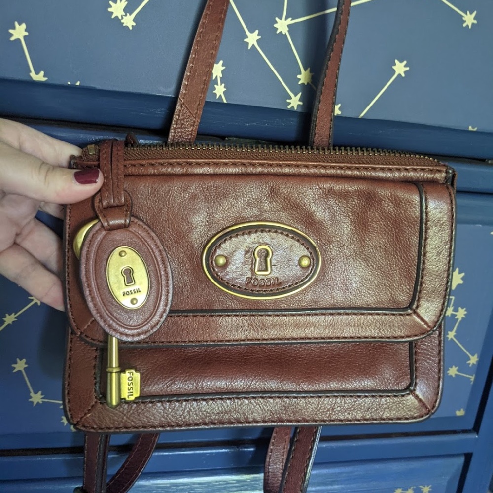 Fossil Leather Crossbody Bag